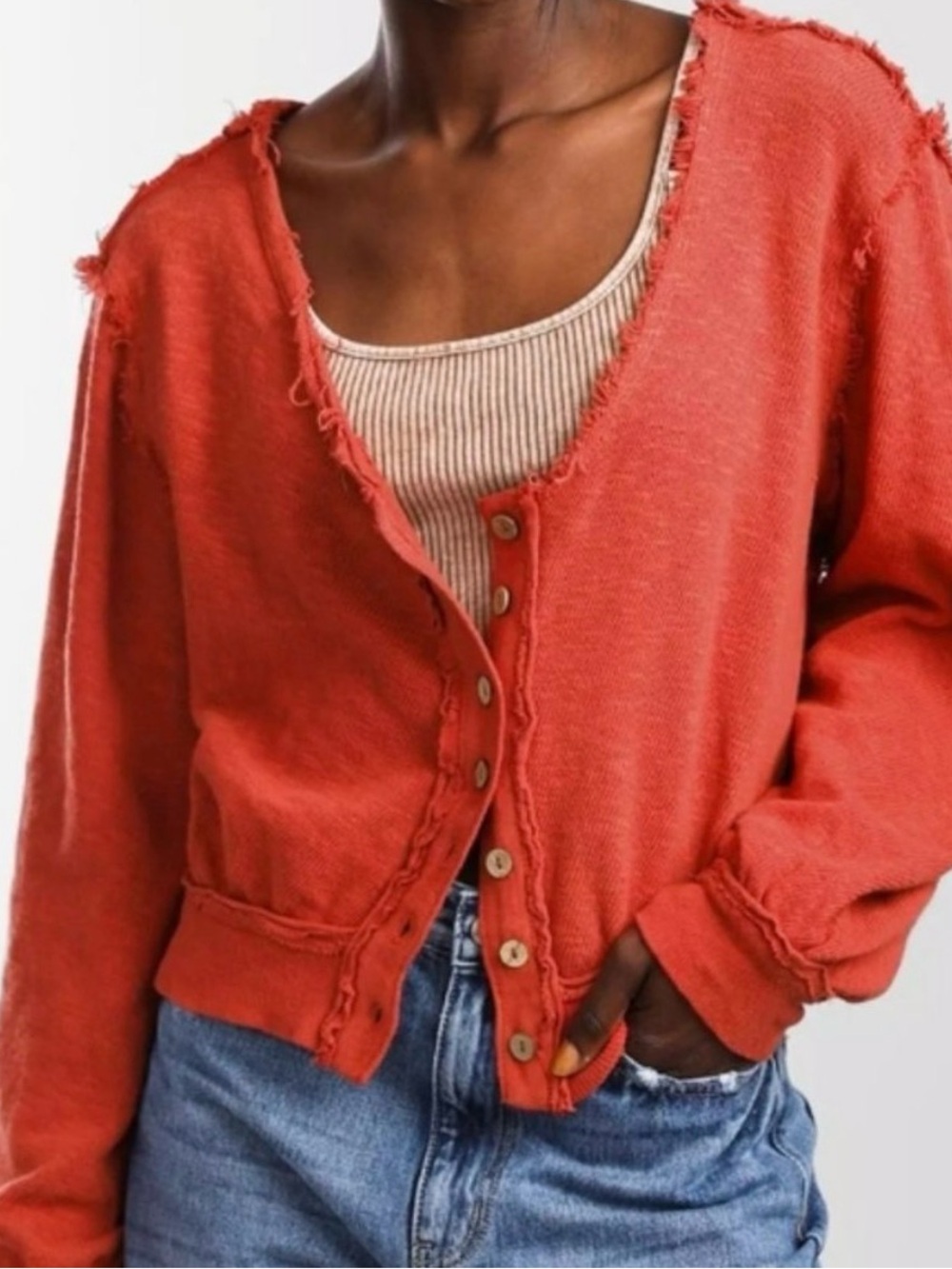 Free People Golden Road Cardigan - Cherry Mahogany (Burnt Orange) XS
Oversized